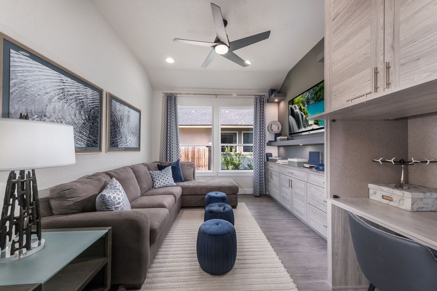 Furnished interior view inside a new home in Veramendi, New Braunfels (Image 7). Furnished interior view inside a new home in Veramendi, New Braunfels (Image 7).