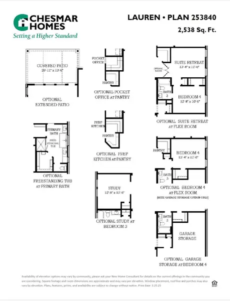 2D floor plan layout of this home in Blue Heron, Mont Belvieu, TX (Image 4).