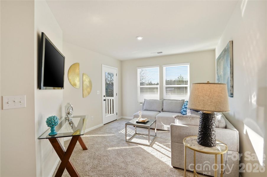 Furnished interior view inside a new home in The Townes at Cheyney, Charlotte (Image 12).