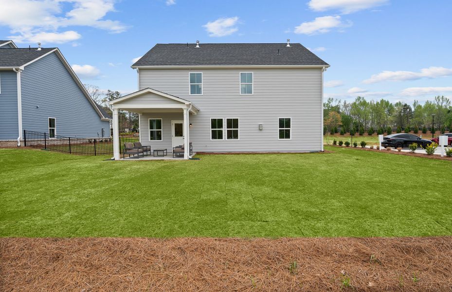 Exterior details and patio area of a home in Berkeley Mill, Cumming (Image 4).