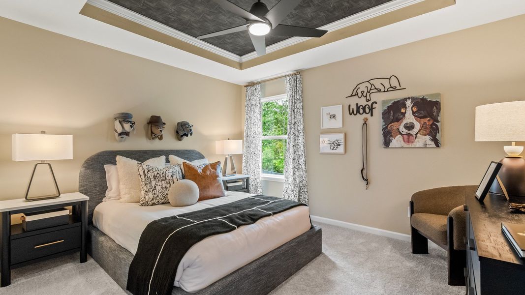 Representative furnished interior of a home built from the Millhaven by DRB Homes in Enclave at Evergreen, Fairburn (Image 24).