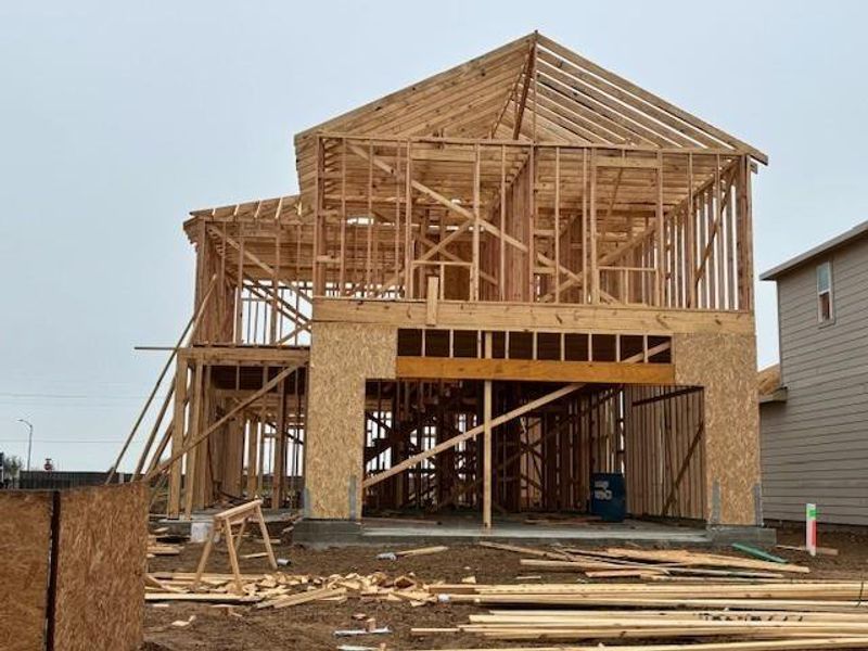 In-progress construction of a new home in Laurel Farms, Brookshire, TX (Image 31).