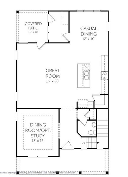 2D floor plan layout for the Amberlea - Single Family Homes by Dream Finders Homes in Arbor Village, Matthews, NC (Image 3). 2D floor plan layout for the Amberlea - Single Family Homes by Dream Finders Homes in Arbor Village, Matthews, NC (Image 3).
