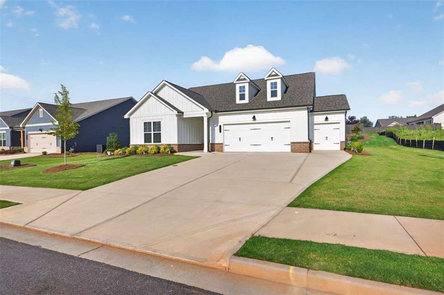 Front exterior of a new home in , Jefferson, GA, highlighting curb appeal (Image 21). Front exterior of a new home in , Jefferson, GA, highlighting curb appeal (Image 21).