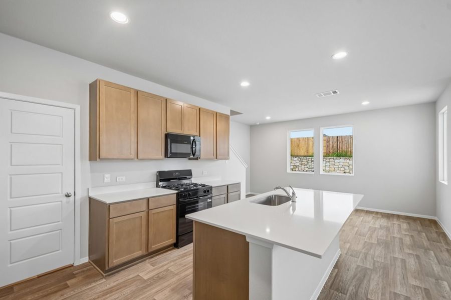 Furnished interior view inside a new home in Hymeadow, San Marcos (Image 4).