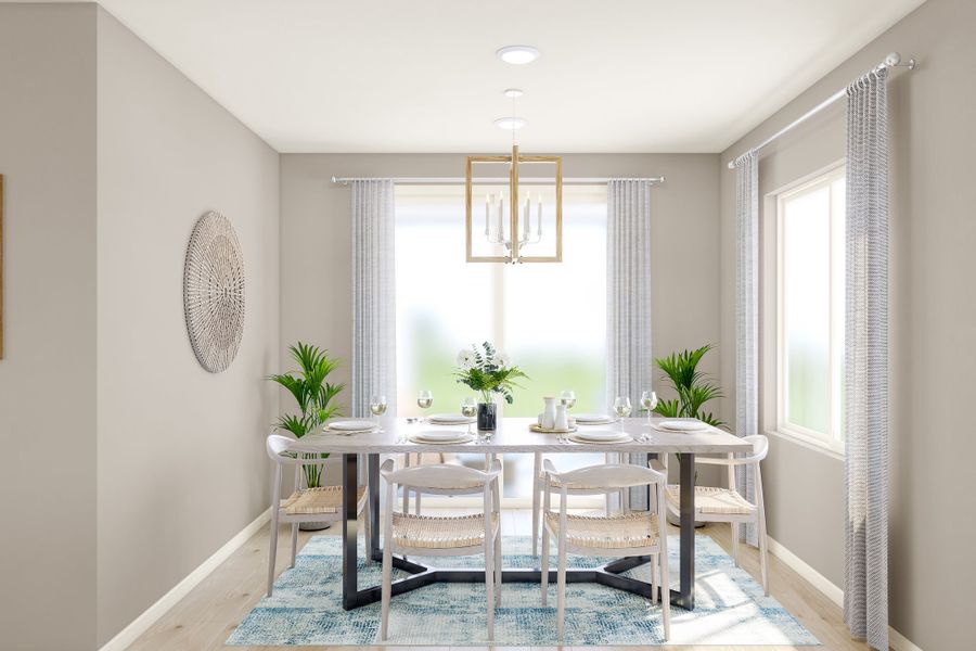 Representative furnished interior of a home built from the 3201 by Tri Pointe Homes in The Aurora Highlands, Aurora (Image 13).
