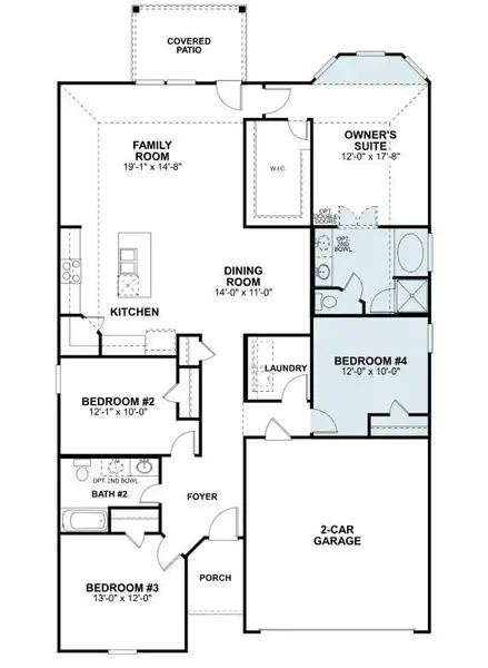 2D floor plan layout of this home in Ambrose, La Marque, TX (Image 4).