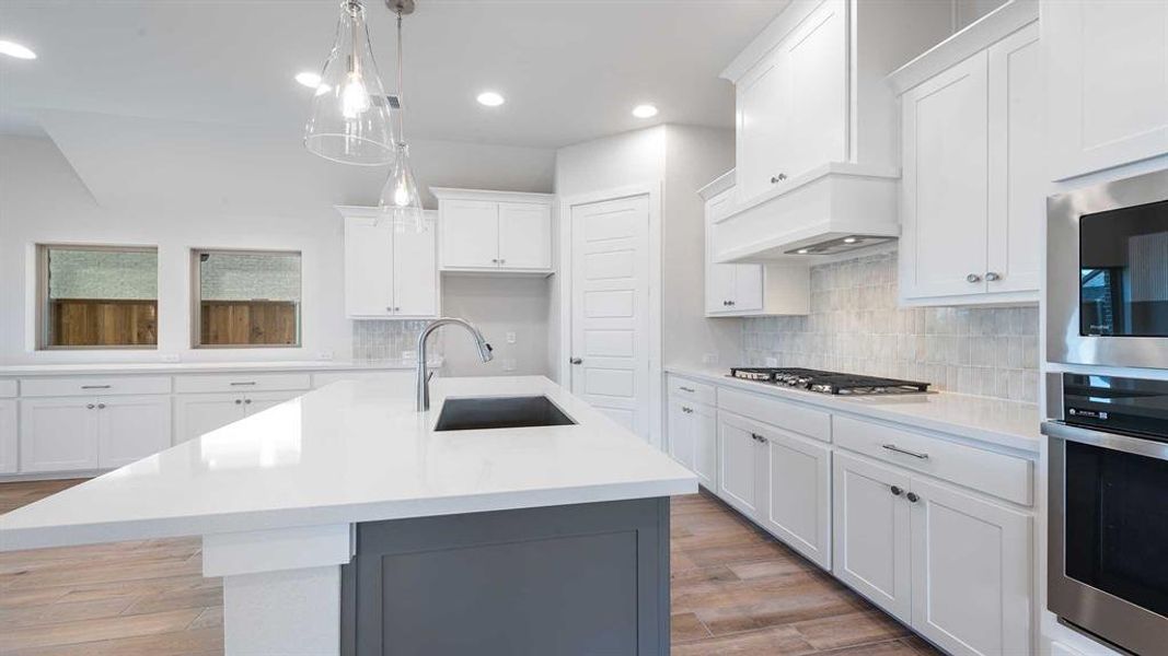 Furnished interior view inside a new home in The Heights At Uptown Celina 45', Celina (Image 8). Furnished interior view inside a new home in The Heights At Uptown Celina 45', Celina (Image 8).