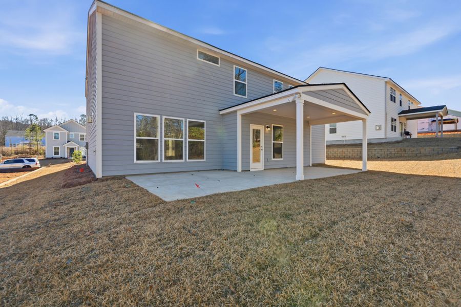 Exterior details and patio area of a home in Carriage Estates, Lexington (Image 3).