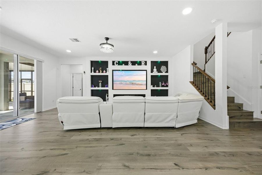 Furnished interior view inside a new home in Whispering Oaks Preserve, Wesley Chapel (Image 8). Furnished interior view inside a new home in Whispering Oaks Preserve, Wesley Chapel (Image 8).