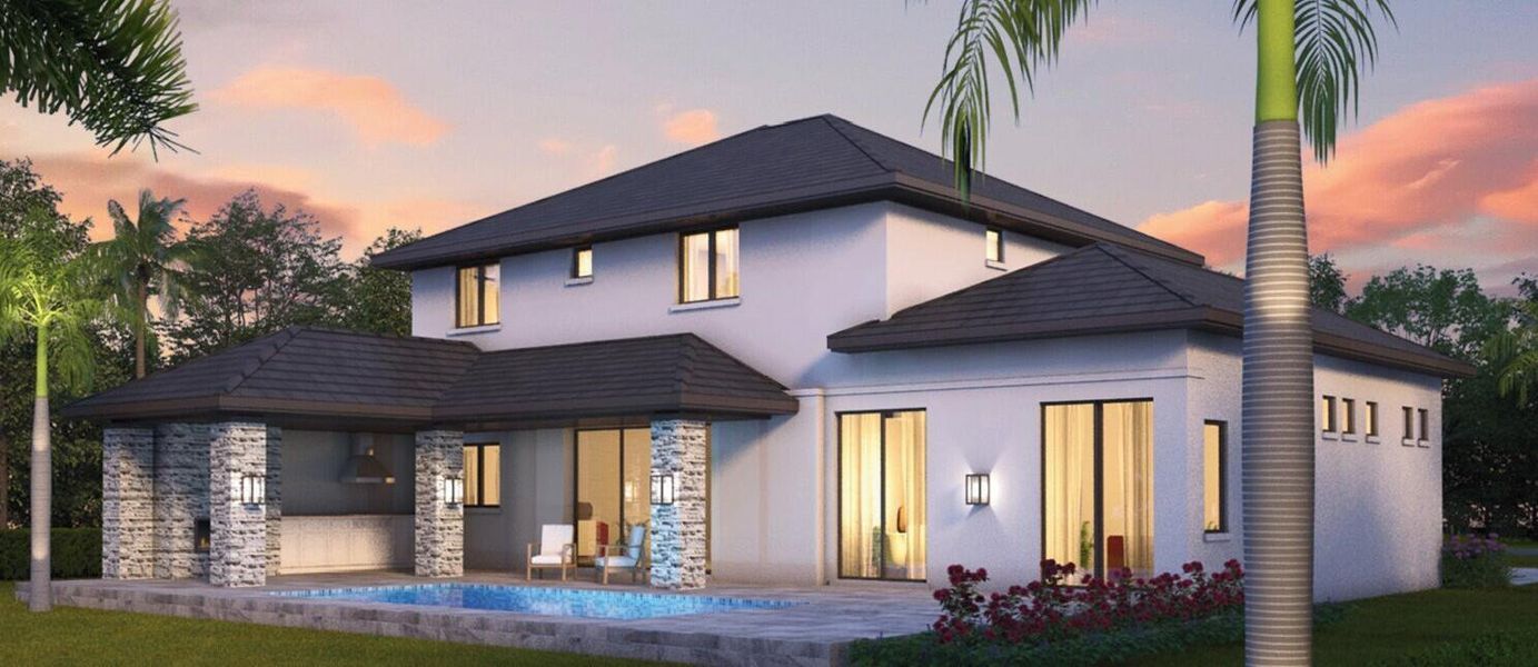 Exterior details and patio area of a home in , Port St. Lucie (Image 2).