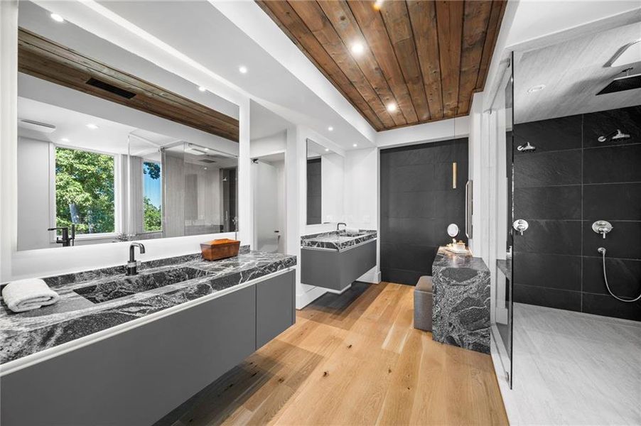 Furnished interior view inside a new home in , Atlanta (Image 77).