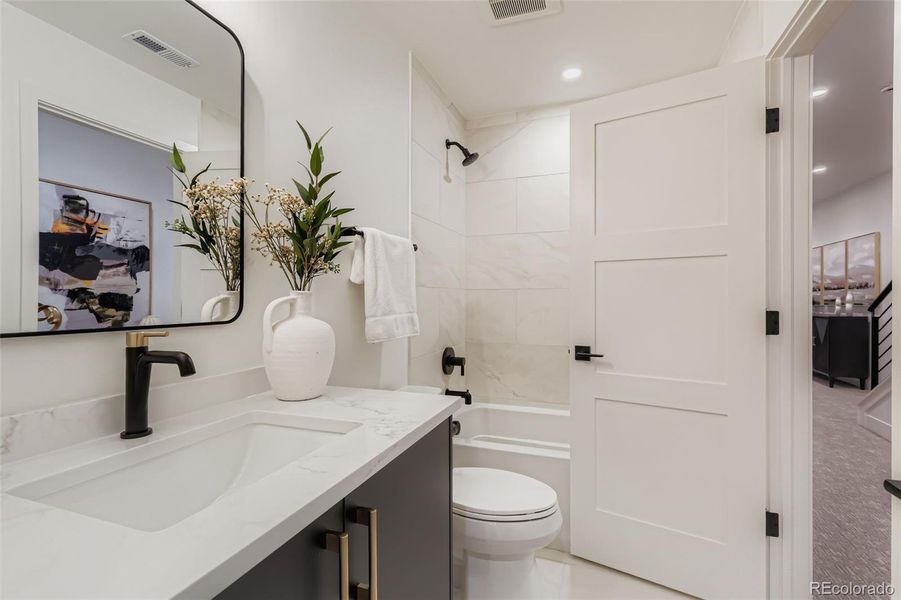 Furnished interior view inside a new home in , Denver (Image 13).