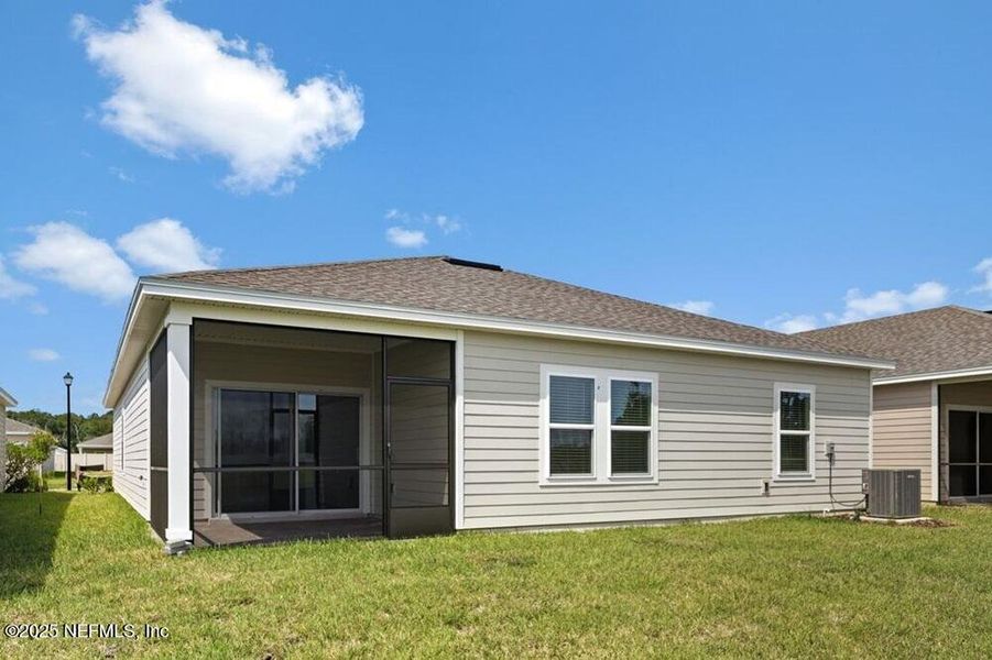 Exterior details and patio area of a home in Coopers Meadow, Jacksonville (Image 2). Exterior details and patio area of a home in Coopers Meadow, Jacksonville (Image 2).