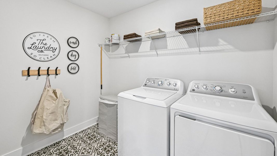 The Jordan Plan by DRB Homes in Lakeside Glen York SC - Laundry