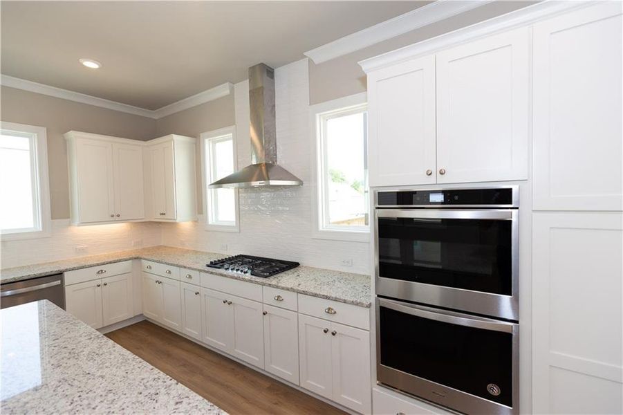 Furnished interior view inside a new home in Waterside Single Family, Peachtree Corners (Image 9). Furnished interior view inside a new home in Waterside Single Family, Peachtree Corners (Image 9).
