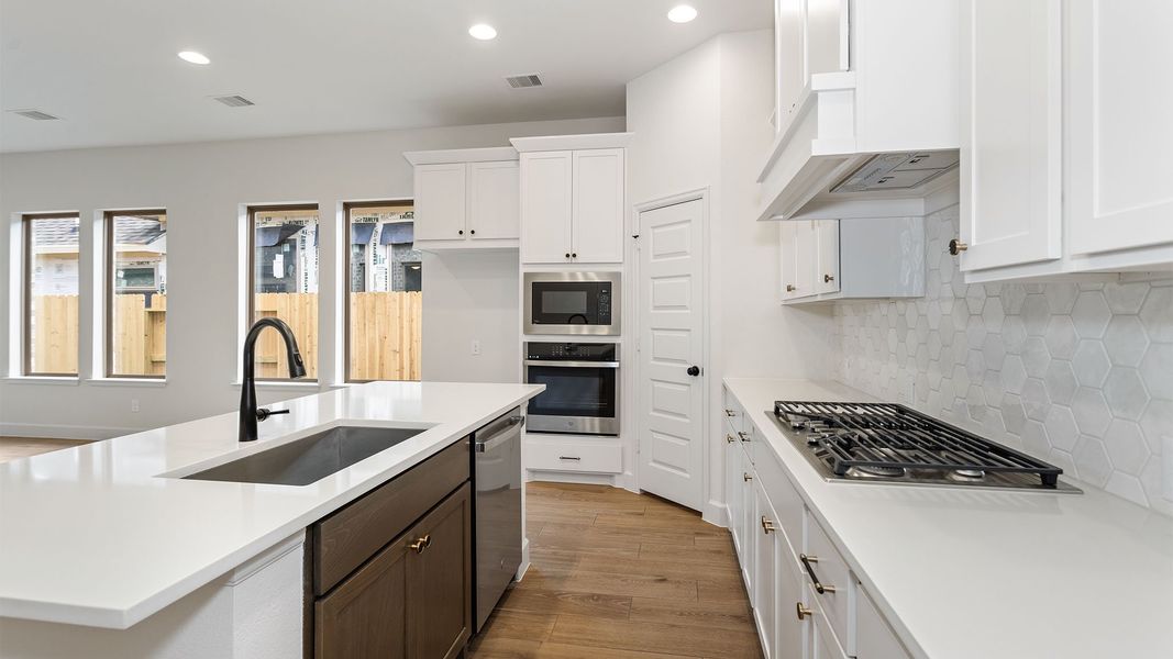 Furnished interior view inside a new home in The Woodlands Hills, Willis (Image 8).