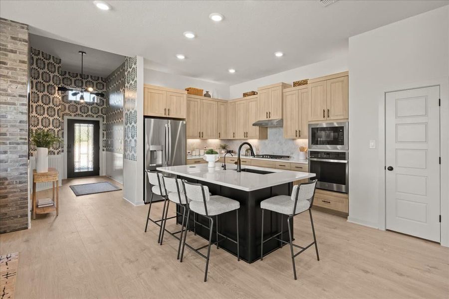 Furnished interior view inside a new home in Stream Waters, Seguin (Image 31).
