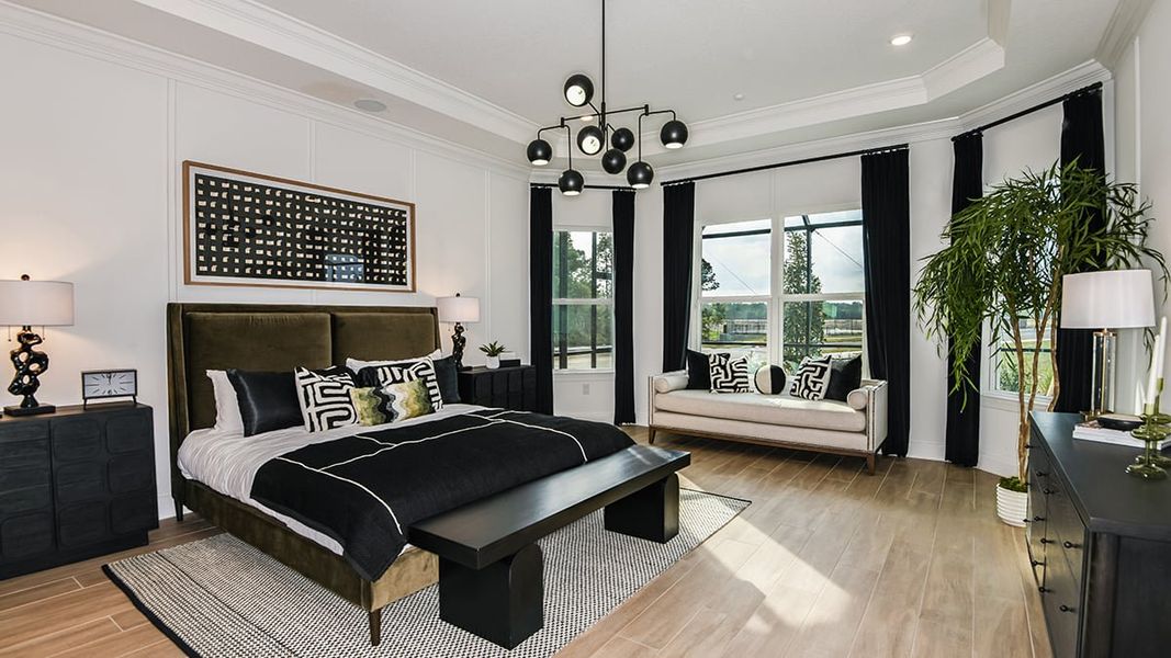 Representative furnished interior of a home built from the Pallazio by Taylor Morrison in Esplanade at Westview, Kissimmee (Image 14). Representative furnished interior of a home built from the Pallazio by Taylor Morrison in Esplanade at Westview, Kissimmee (Image 14).