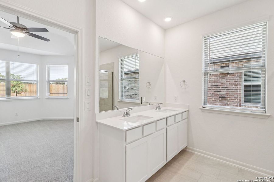 Furnished interior view inside a new home in Arcadia Ridge - Premier Series, San Antonio (Image 7). Furnished interior view inside a new home in Arcadia Ridge - Premier Series, San Antonio (Image 7).