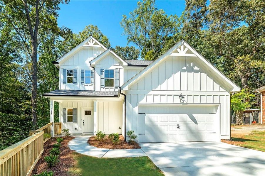 Front exterior of a new home in , Acworth, GA, highlighting curb appeal (Image 2). Front exterior of a new home in , Acworth, GA, highlighting curb appeal (Image 2).