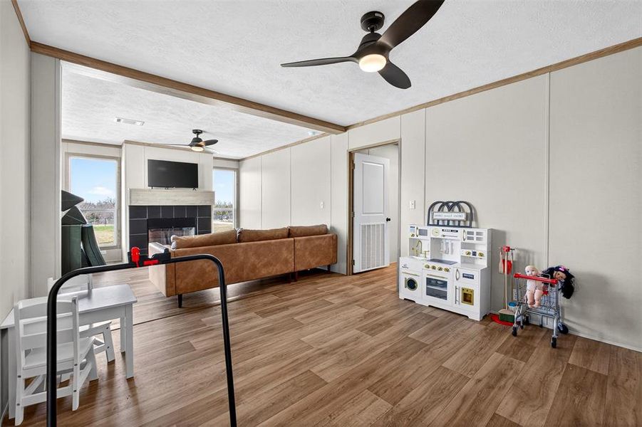 Furnished interior view inside a new home in , Ponder (Image 11).