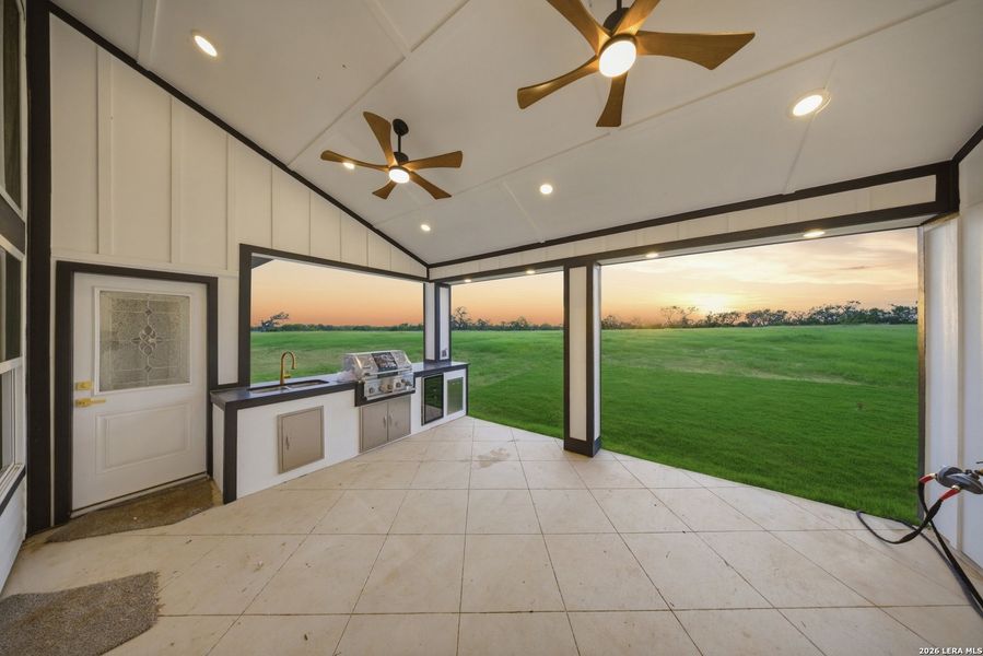 Exterior details and patio area of a home in , Floresville (Image 21).