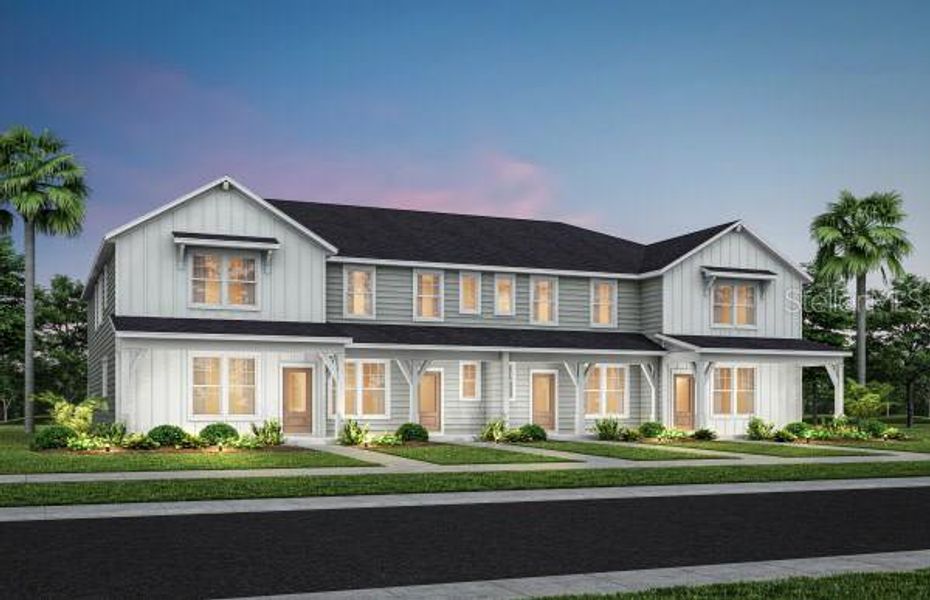 Front exterior of a new home in Tohoqua, Kissimmee, FL, highlighting curb appeal (Image 1). Front exterior of a new home in Tohoqua, Kissimmee, FL, highlighting curb appeal (Image 1).