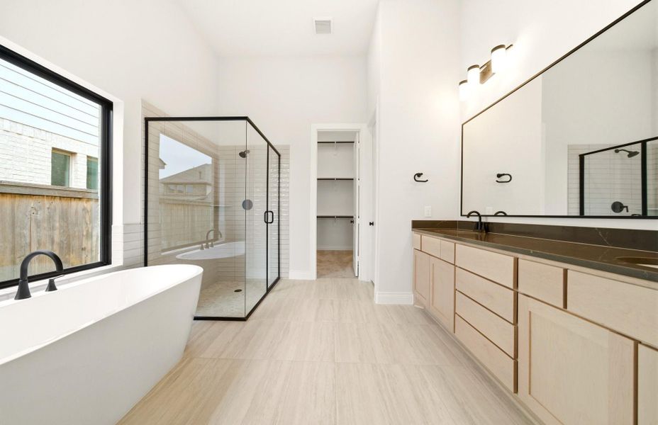 Furnished interior view inside a new home in Bridgeland 60′, Cypress (Image 11).