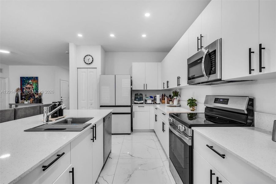 Furnished interior view inside a new home in , Miami (Image 11).