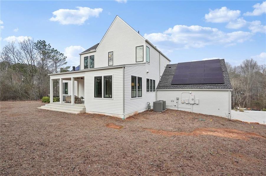 Exterior details and patio area of a home in , Roswell (Image 42).