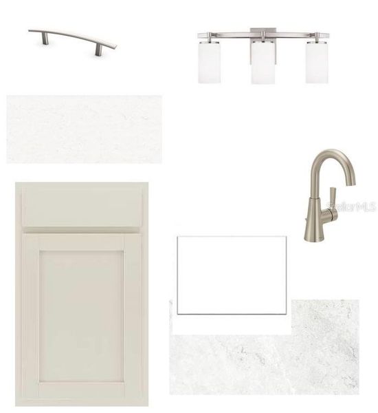 Sample of building materials used in homes in Persimmon Place – Garden Series, Wesley Chapel (Image 7).