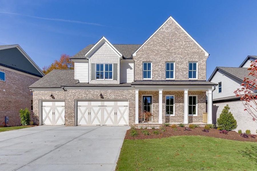 Front exterior of a new home in , Buford, GA, highlighting curb appeal (Image 2).