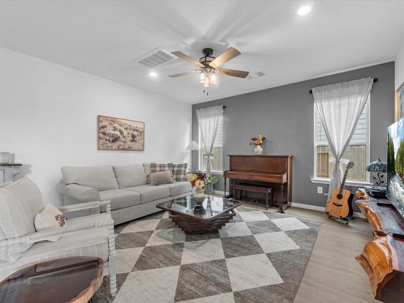 Furnished interior view inside a new home in Mavera, Conroe (Image 24).