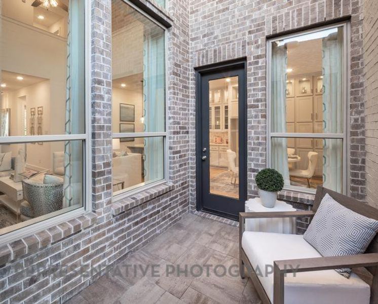 Furnished interior view inside a new home in Bridgeland Central: The Villas, Cypress (Image 20).