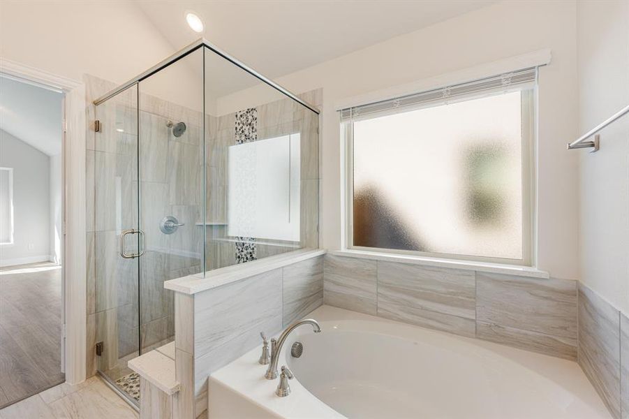 Furnished interior view inside a new home in ArrowBrooke Classic 50, Aubrey (Image 13).