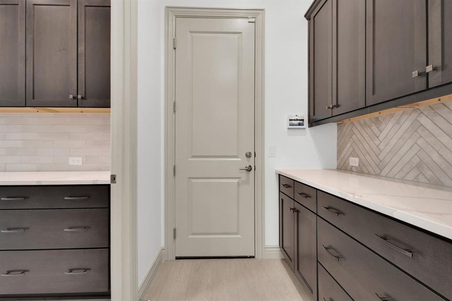 View of laundry room