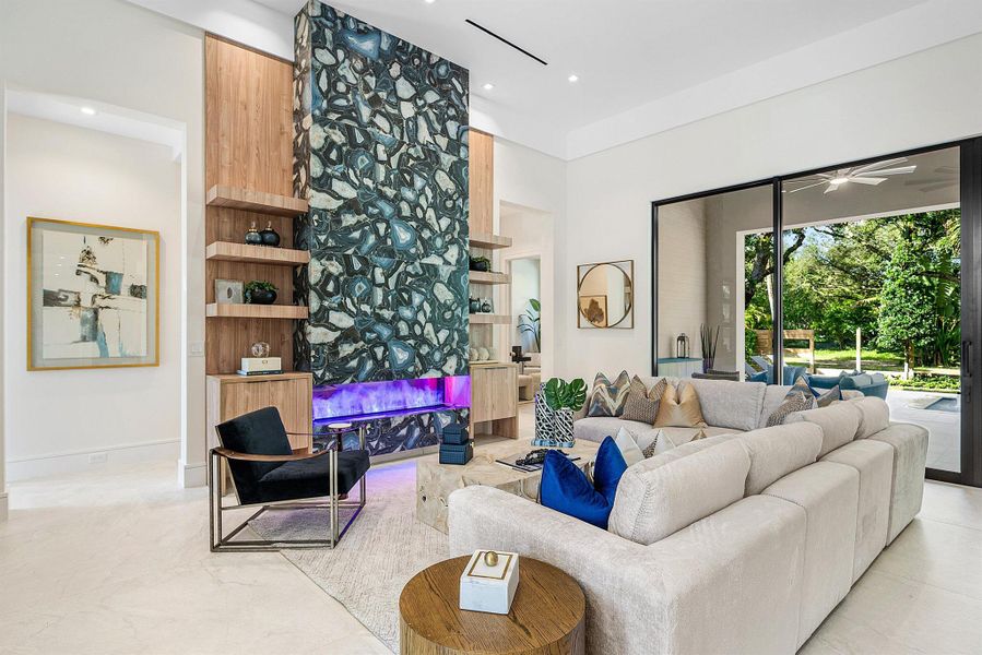 Furnished interior view inside a new home in , Boca Raton (Image 34). Furnished interior view inside a new home in , Boca Raton (Image 34).