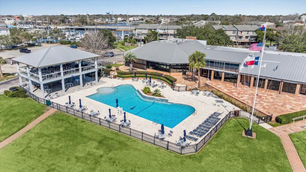 LYC clubhouse includes sports bar, casual and fine dining spaces, and a kids' club.