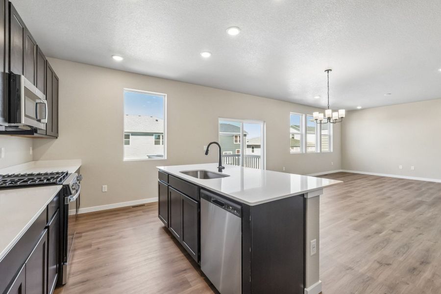 Furnished interior view inside a new home in Aspen Ranch, Fountain (Image 8).