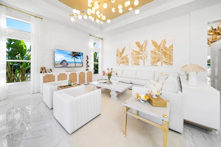 Representative furnished interior of a home built from the Aurora by GL Homes in Valencia Sky (55+), Naples (Image 8).