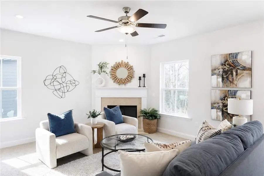 Furnished interior view inside a new home in Canterbury Villas, Carrollton (Image 7).