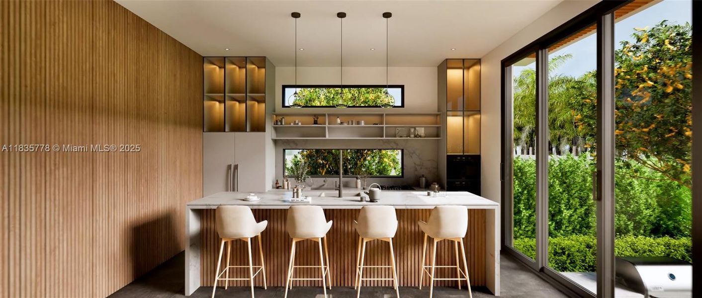 Furnished interior view inside a new home in , Miami Beach (Image 11). Furnished interior view inside a new home in , Miami Beach (Image 11).