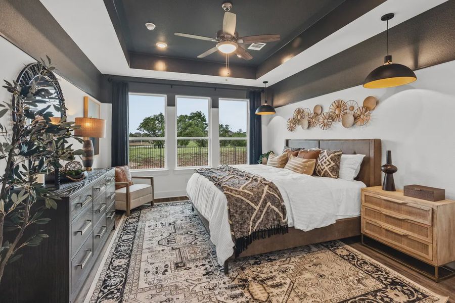 Representative furnished interior of a home built from the Bryson by Chesmar Homes in Highland Village, Georgetown (Image 6).