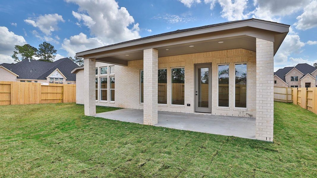 Exterior details and patio area of a home in Audubon, Magnolia (Image 3).