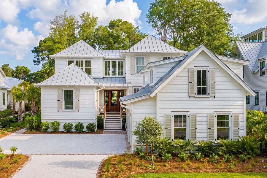 Front exterior of a new home in , Johns Island, SC, highlighting curb appeal (Image 2). Front exterior of a new home in , Johns Island, SC, highlighting curb appeal (Image 2).