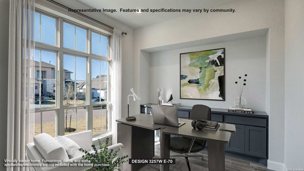Furnished interior view inside a new home in Meadows of Mill Creek, Seguin (Image 6).
