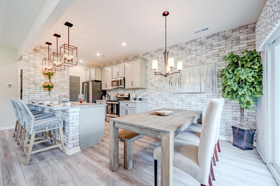 Representative furnished interior of a home built from the Hudson by Fischer Homes in Villas at Gold Creek, Dawsonville (Image 6).