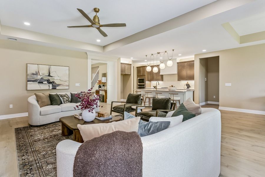 Furnished interior view inside a new home in The Courtyards at Jacobs Farm, Wichita (Image 5).