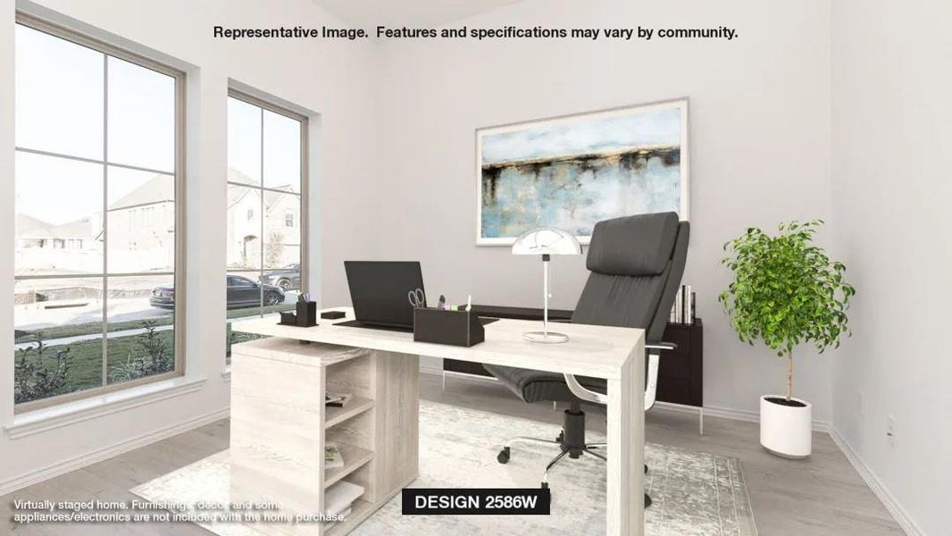 Furnished interior view inside a new home in Serenity 55+ Active Adult, Manvel (Image 7). Furnished interior view inside a new home in Serenity 55+ Active Adult, Manvel (Image 7).